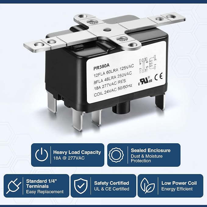 Dreyoo 1 Pack 24V Fan Relay, 90-380 Isolation Relay AC Switch SPST - Image 6
