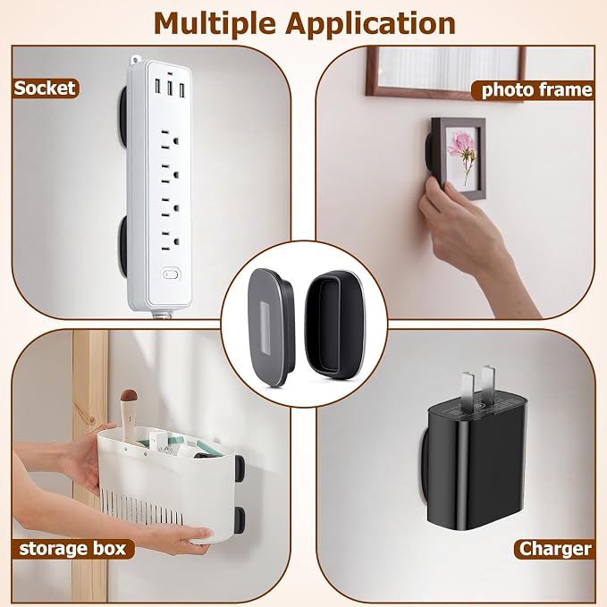 Ninsula 4 Pack Magnetic Remote Control Holder Wall Mount, No Drill - Image 6