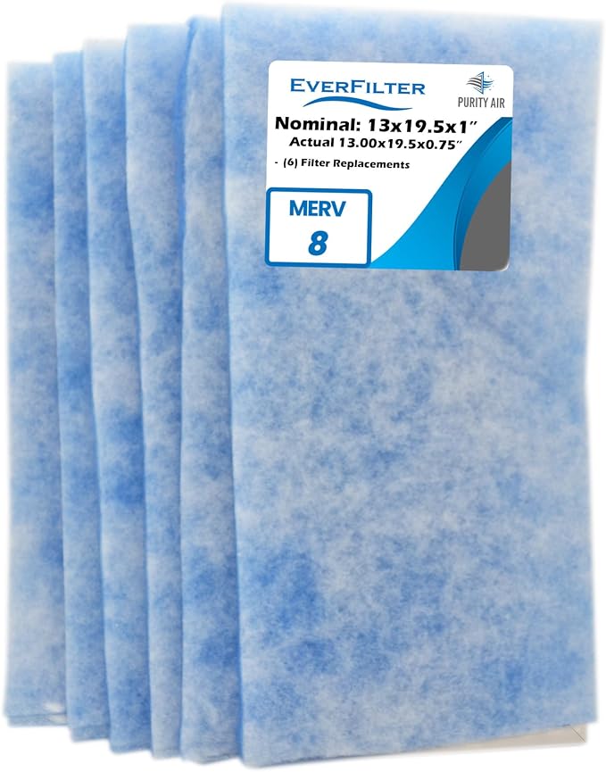 13x19.5x1 Air Filter MERV 8 Filter Media Replacements only, HVAC AC Furnace Air by PurityAir