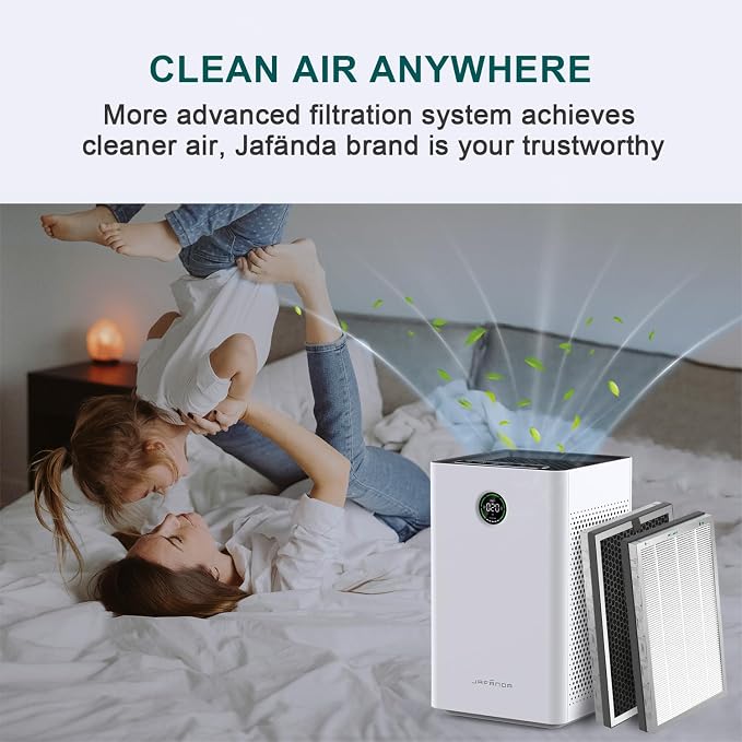 Jafanda Air Purifier 2X Filter Replacement, True HEPA 13 300g Activated Carbon - Image 6