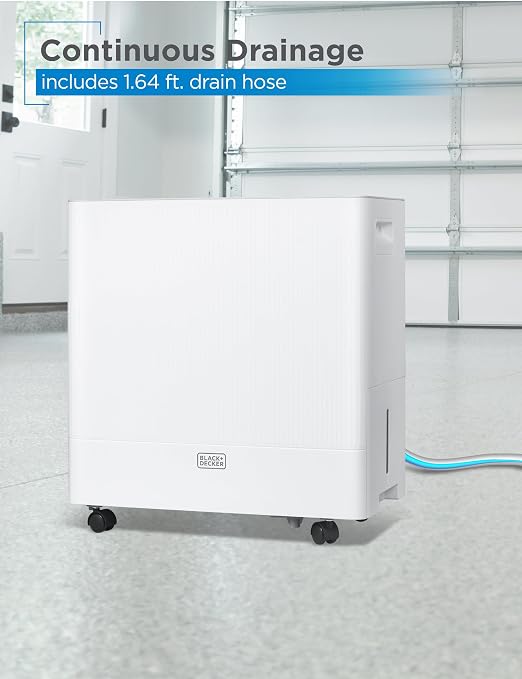 BLACK+DECKER 50-Pint Portable Dehumidifier, Dehumidifier - Image 6