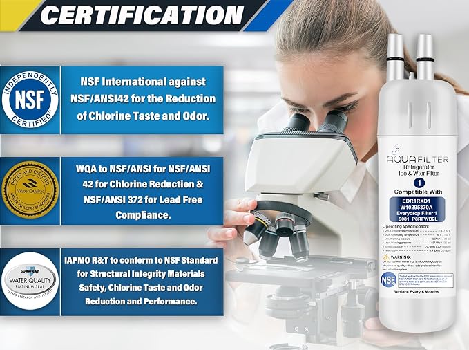 FILTER1 W10295370 A Refrigerator Water Filter Replacement Compatible - Image 8