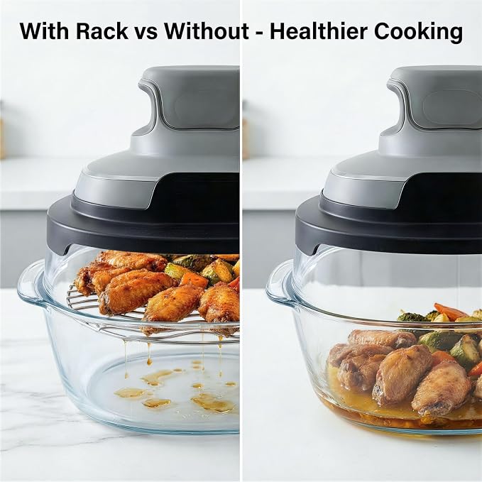 2PCS Crisper Rack for Ninja Crispi Air Fryer FN101, 304 Stainless Steel - Image 3