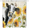 Yellow Sunflowers Living Room Curtains 84 Inch Length, Window Curtains Tab Top by Unknown
