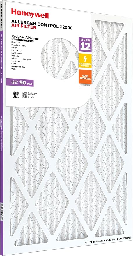 Honeywell 14x25x1 MERV 12 Electrostatic Pleated HVAC AC Furnace Air Filter | - Image 6