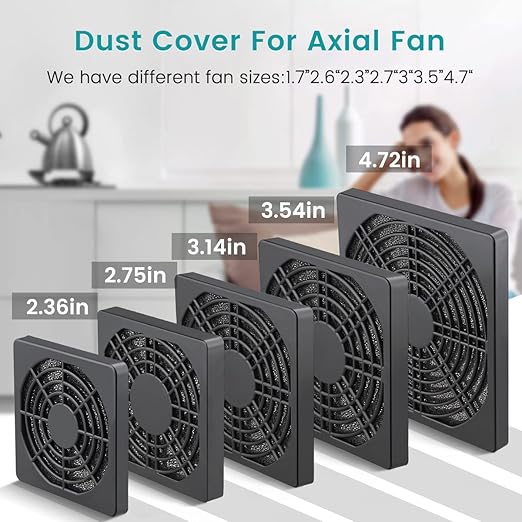 Wathai 4 Pack 90mm Fan Filters for PC Case Fan Dust Filter Cover Computer Mess - Image 7