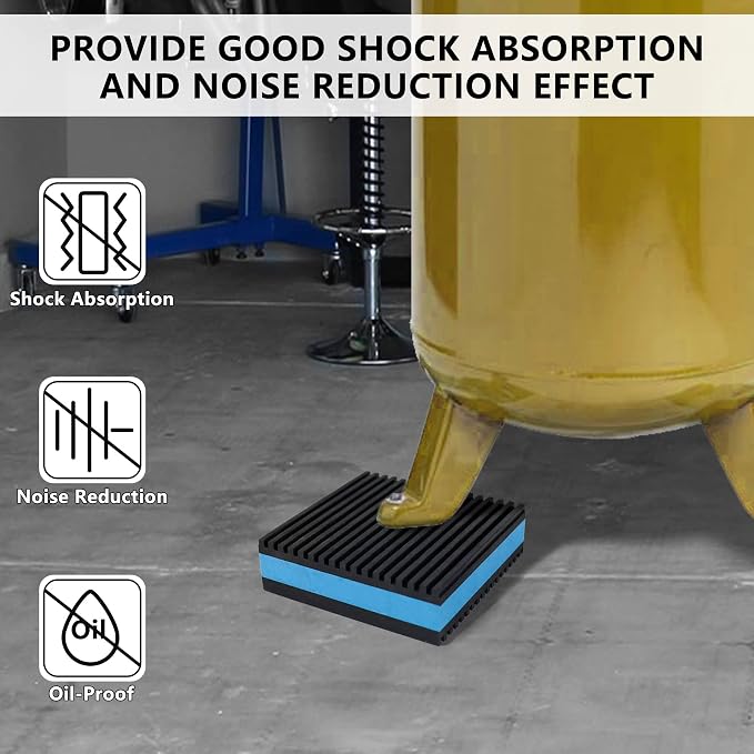LBG Products Anti Vibration Pads, Washer and Dryer, Treadmills, Air Conditioner - Image 8