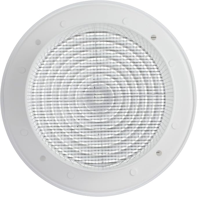 Vent Systems 4'' Inch White Round Plastic Ceiling Vent Cover - Image 8