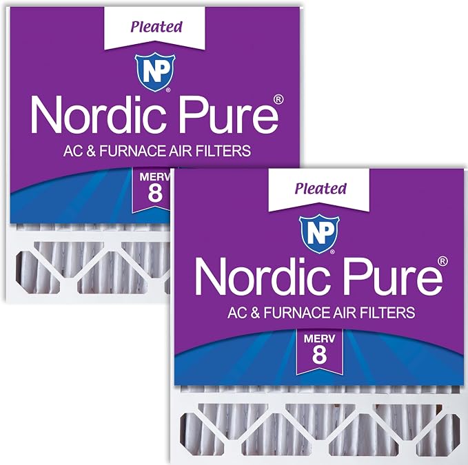 Nordic Pure 20x20x5 Honeywell/Lennox Replacement MERV 8 Air Filters 2 Pack | by NordicPure
