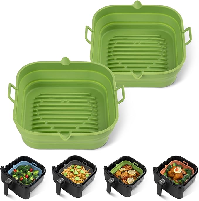 Silicone Air Fryer Liners Square by Loveuing