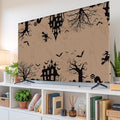 Halloween Flying Witch Indoor TV Cover, Elastic TV Screen Protector Vintage by Unknown