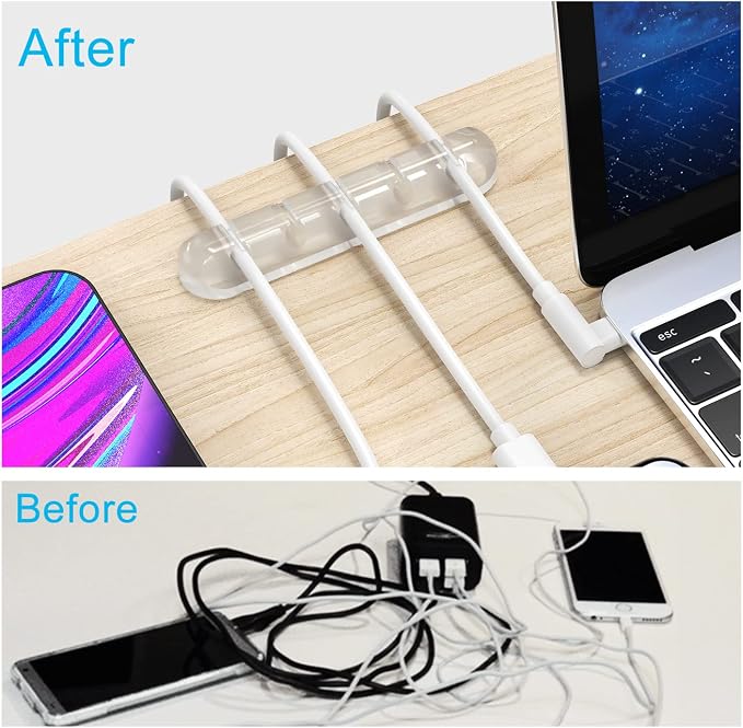 INCHOR Cord Organizer, Wire Organizer USB Cable Management Cord Keeper - Image 2