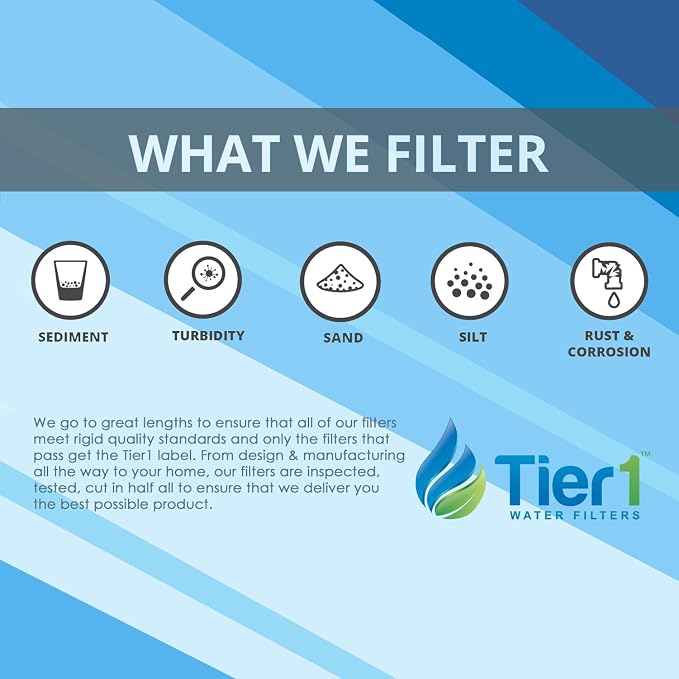 Tier1 10 Micron 10 Inch x 4.5 Inch | 6-Pack Spun Wound Polypropylene Whole - Image 5
