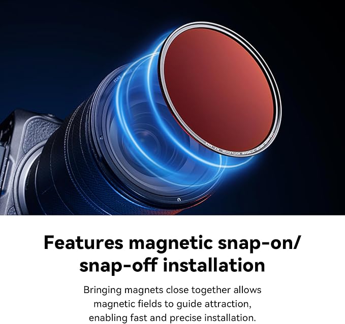 Kase 55mm KW Revolution Plus MCUV Magnetic Slim UV Filter, HD Optical Glass - Image 4