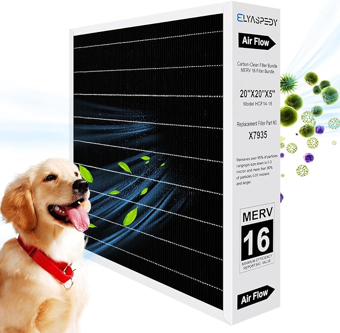 2026 New X7935 MERV 16 Air Filter Bundle, Carbon Clean Healthy Climate by Elyaspedy