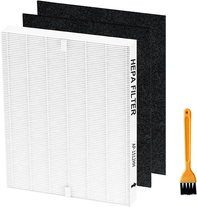 AP-1512HH Replacement Filter for Coway Airmega Air Purifier, True HEPA 2 Carbon by WolipuryAirGuardian