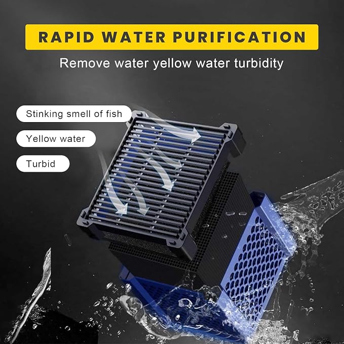 2pcs Cubic Water Trough Filter for Honeycomb Charcoal Activated Carbon Media - Image 3