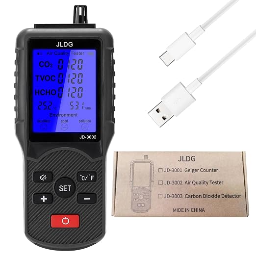 Mingzhe Temperature Humidity Measuring Device, Advanced CO2 TVOC HCHO Air - Image 3