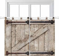 Farmhouse Wood Grain Bedroom Curtains 63 Inch Length, Window Curtains Tab Top by Unknown