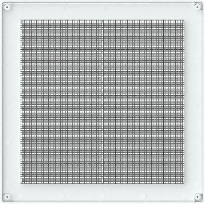 Awenta 10" x 10" Inch Square Plastic White Ventilation Grille - Image 4