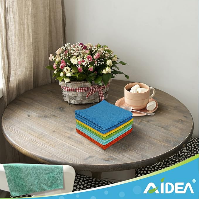 AIDEA Microfiber Cleaning Cloth, Soft Absorbent Rags, Microfiber Towels - Image 7