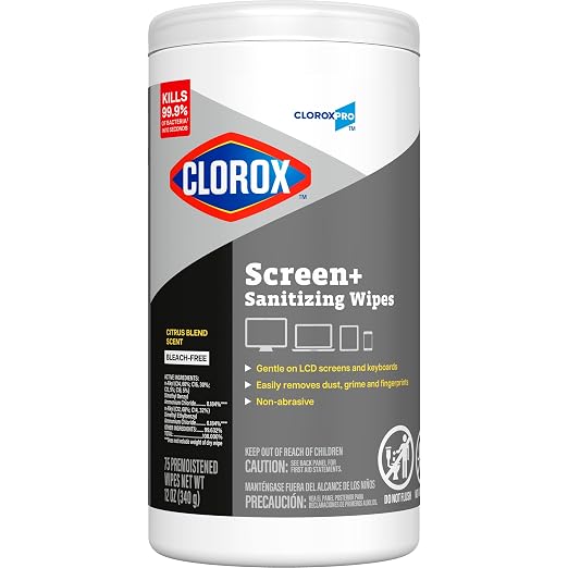 CloroxPro Clorox Screen+ Sanitizing Wipes, Disinfecting Wipes - Image 9