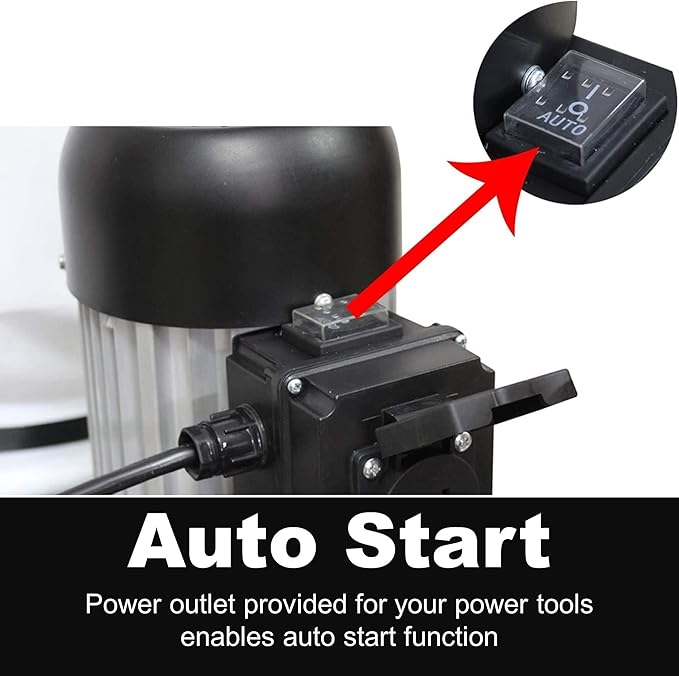 BUCKTOOL 1.2 HP Auto Start 750CFM Dust Collector - Image 3