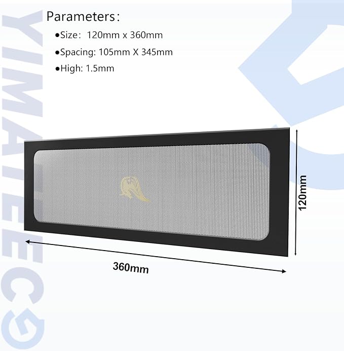 Dust Filter PC 360mm Magnetic Fan Dust Mesh Filter - Image 6