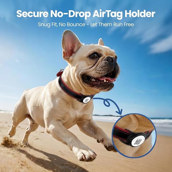 for AirTag Dog Collar Holder, Waterproof Smart QR Code Holder - Image 4