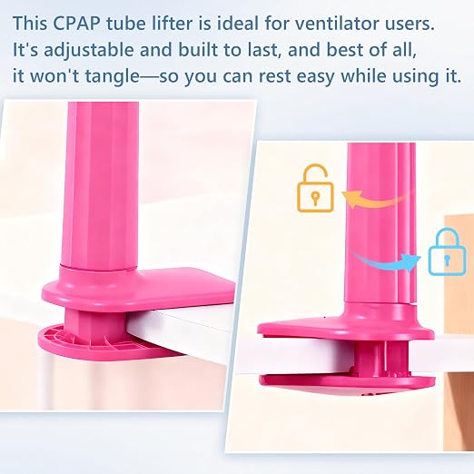 QCWN CPAP Hose Holder for Bed Flexible CPAP Tube Holder Stand - Image 7