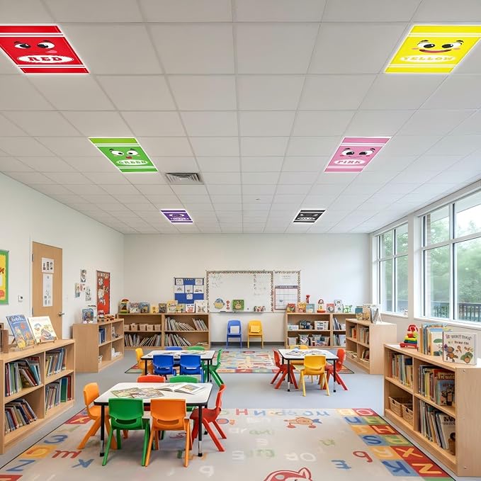 Wiooffen 8 Pcs Colorful Crayon Fluorescent Light Covers - Image 7