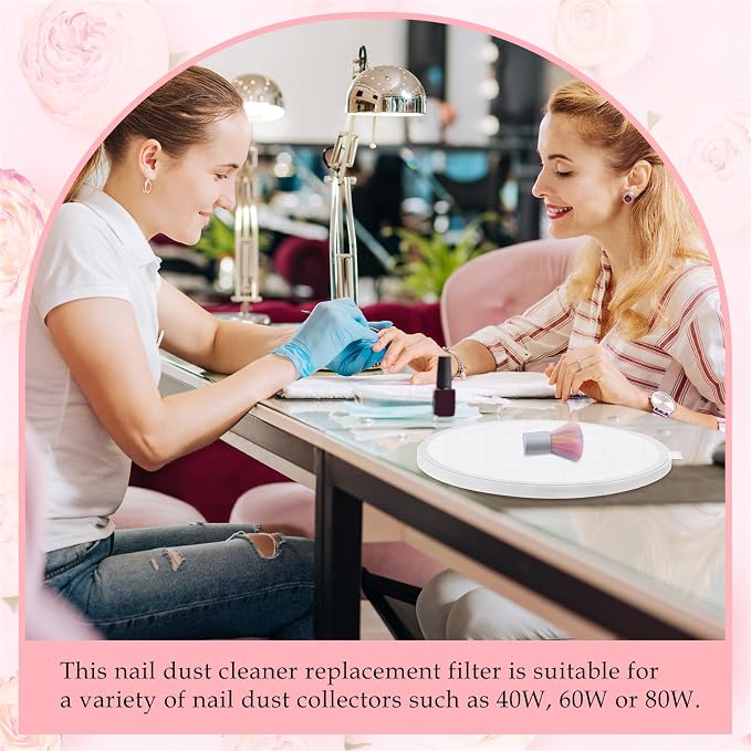 Juexica 2 Pcs Nail Dust Collector Filter Replacement No Spillin Reusable Nail - Image 6