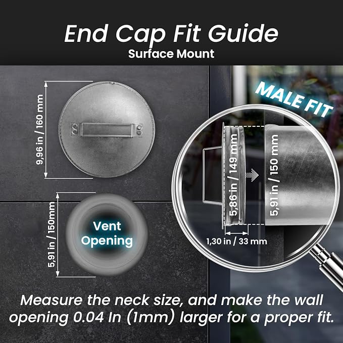 6" Metal Tee Cap with Handle - Image 2