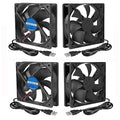 4Pcs DC 5V 12025 Cooling Fan Ball Bearings Brushless 120x120x25mm USB Computer by Unknown