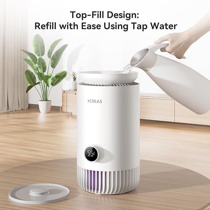 Humidifier & Air Purifier Combo, 0.8-Gal Top Fill | Evaporative No-Mist - Image 6