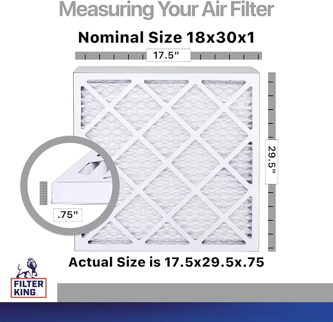 Filter King 18x30x1 Air Filter | 4-PACK | Carbon MERV 8 HVAC Pleated A/C - Image 2