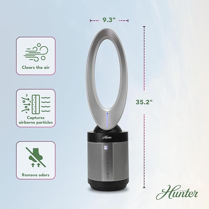 Hunter ExtremeAir Tower Bladeless Air Purifier. 2-in-1 Air Purifiers - Image 3