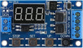 DC 5 to 36V Digital LED Circuit Board, Dual MOS Trigger Timer Switch Relay by Chazcool