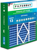 Filterbuy 20x25x5 Air Filter MERV 13 Optimal Smoke & Allergy Defense, Pleated by Filterbuy