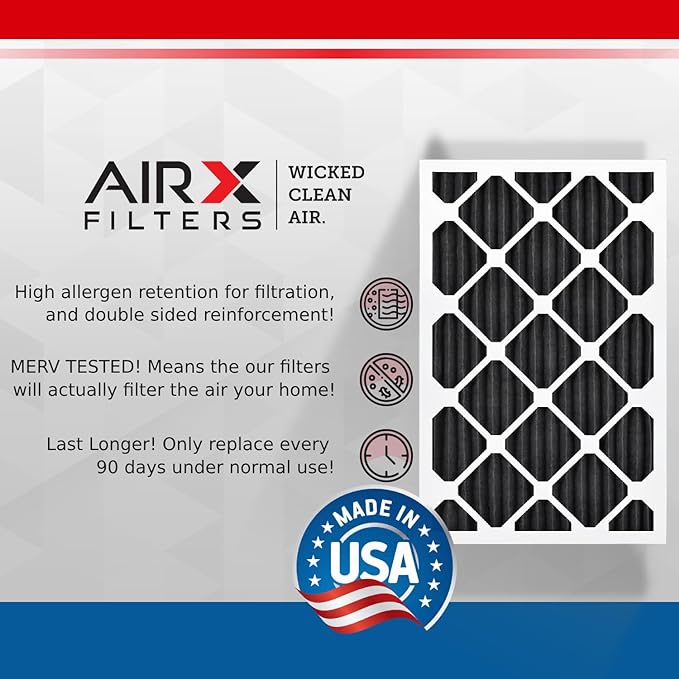 AIRX FILTERS WICKED CLEAN AIR. 12x18x1 Air Filter Odor Eliminator Carbon Filter - Image 3
