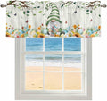 Easter Gnomes Curtain Valances for Windows, Kitchen Valance Window Treatment by Unknown