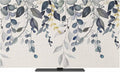 Gradient Blue Eucalyptus Leaf Indoor TV Cover, Elastic TV Screen Protector by Unknown