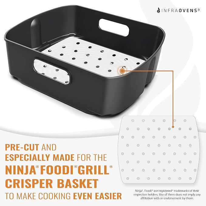 Air Fryer Parchment Paper For Ninja Foodi Grill 5-in-1 AG301, 4qt Ninja Foodi - Image 2