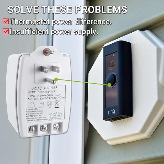 16.5V 40VA Plug in Thermostat and Doorbell Transformer Compatible - Image 4