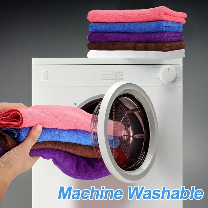 HARFINGTON 6 Pack Microfiber Cleaning Cloth - Image 5
