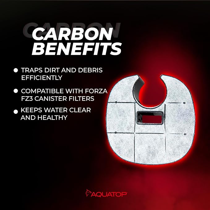 Aquatop Replacement Carbon Cartridges – Fits Forza FZ3 Canister Filters – - Image 3