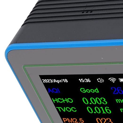 Hilitand Air Quality Meter, 12 in 1 WiFi CO2 TVOC PM2.5 PM10 HCHO Temp Humid - Image 7