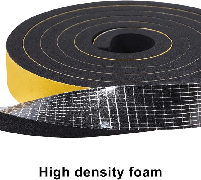 TORRAMI Adhesive Foam Tape 1 inch W X 3/8 inch T, Closed Cell Foam Weather - Image 3