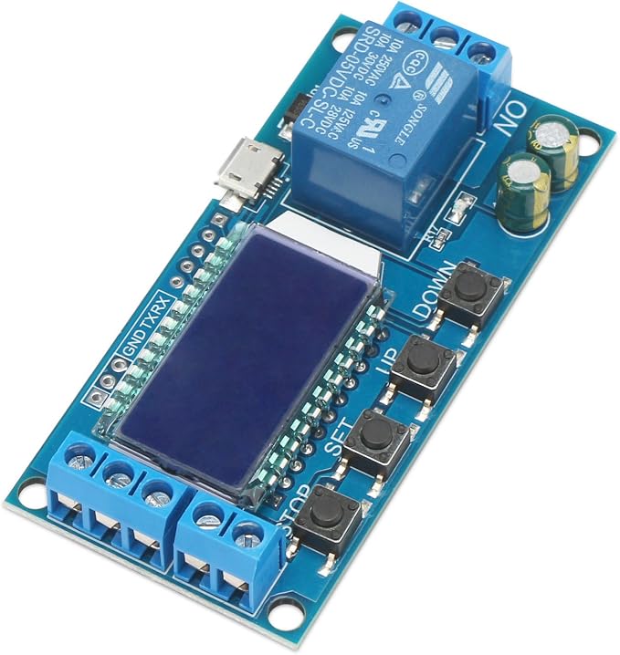 DROK Timer Relay - 5V/12V/24V Time Delay Relay Switch Delay-Off Cycle Timer - Image 4