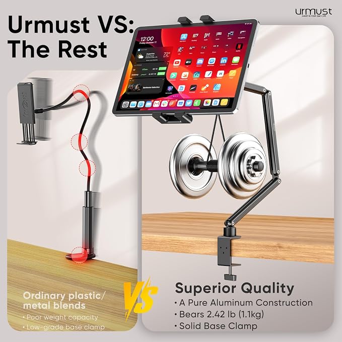 Urmust Portable Monitor Stand 15.6", iPad Stand - Image 6